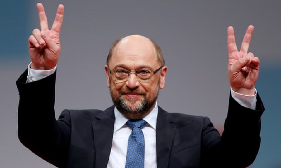 Chủ tịch SPD Martin Schulz. (Nguồn: The Guardian)