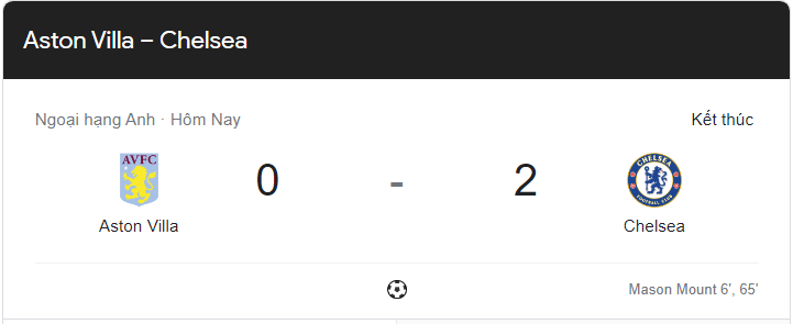 Link xem trực tiếp Chelsea vs Aston Villa (20h00 ngày 16/10) vòng 11 Ngoại hạng Anh