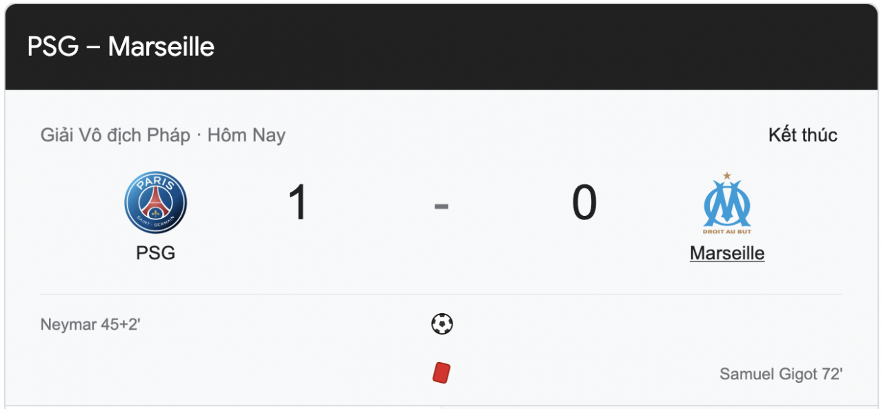 Link xem trực tiếp PSG vs Marseille (01h45 ngày 17/10) siêu kinh điển nước Pháp