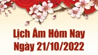 Lịch âm 21/10, xem âm lịch hôm nay Thứ Sáu ngày 21/10/2022 là ngày tốt hay xấu? Lịch vạn niên 21/10/2022