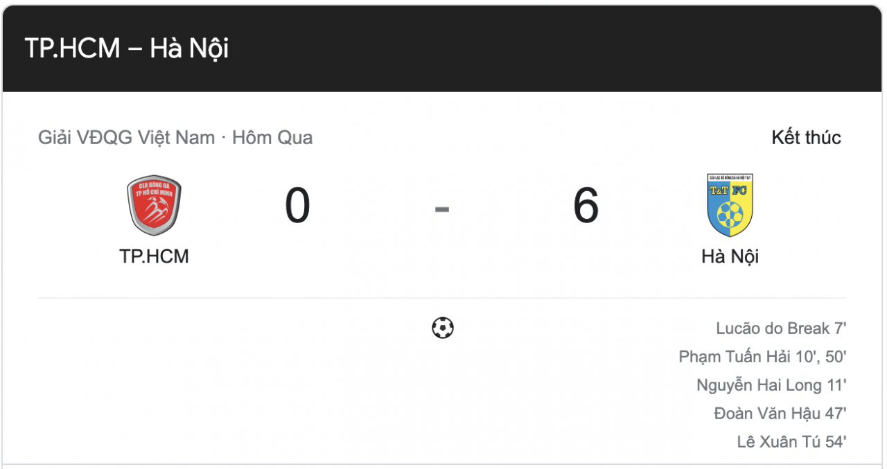 Link xem trực tiếp TP.HCM vs Hà Nội (19h15 ngày 19/10) tại vòng 20 V-League 2022