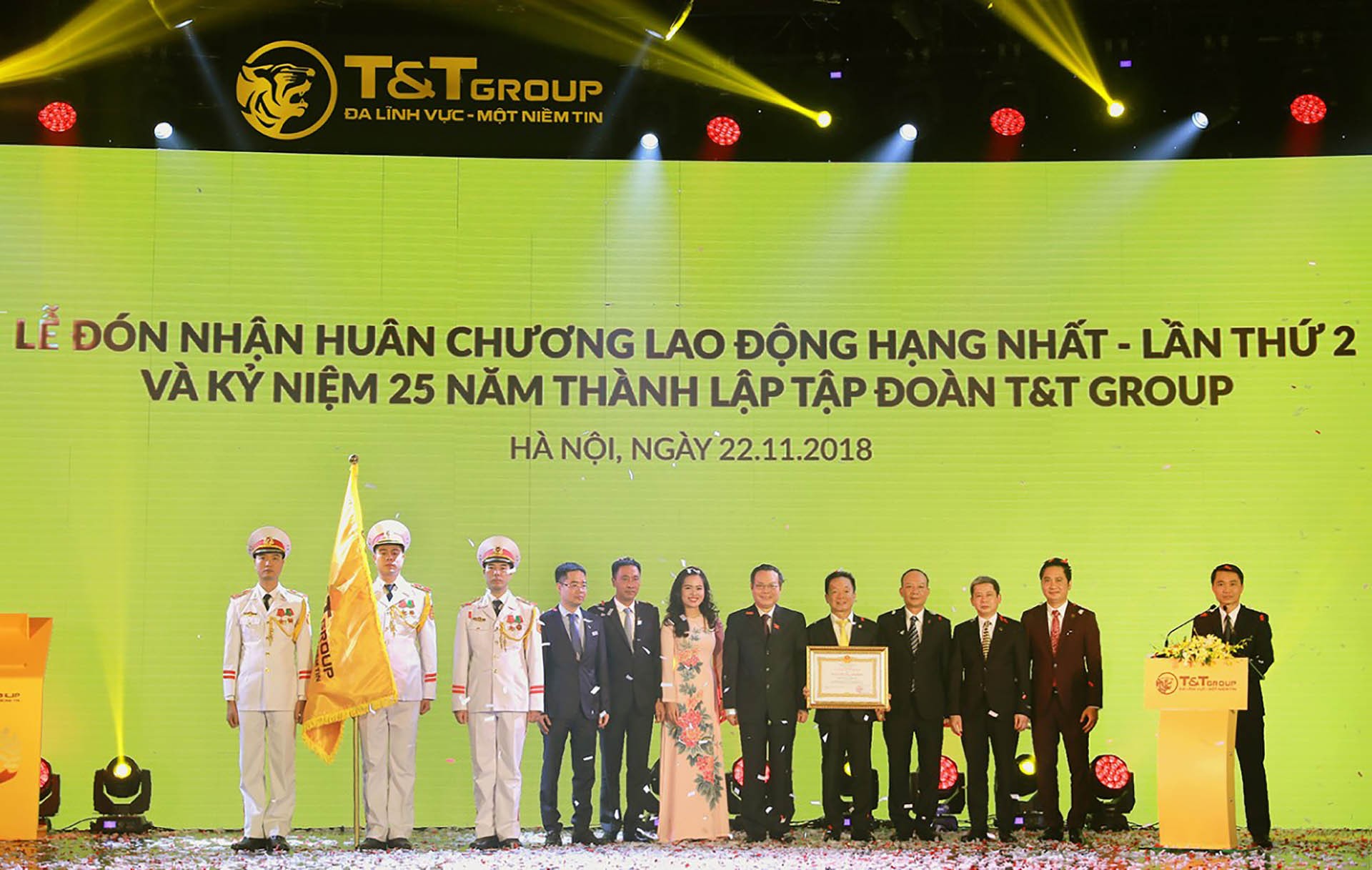 Tập đoàn T&T Group vinh dự hai lần được Nhà nước trao tặng Huân chương Lao động hạng Nhất