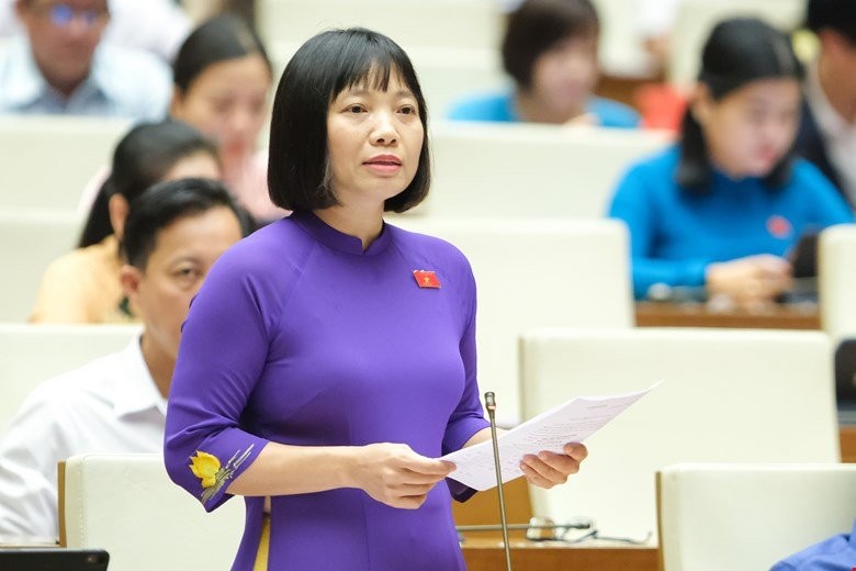 Đại biểu Nguyễn Thị Việt Nga - Đoàn Đại biểu Quốc hội tỉnh Hải Dương. 