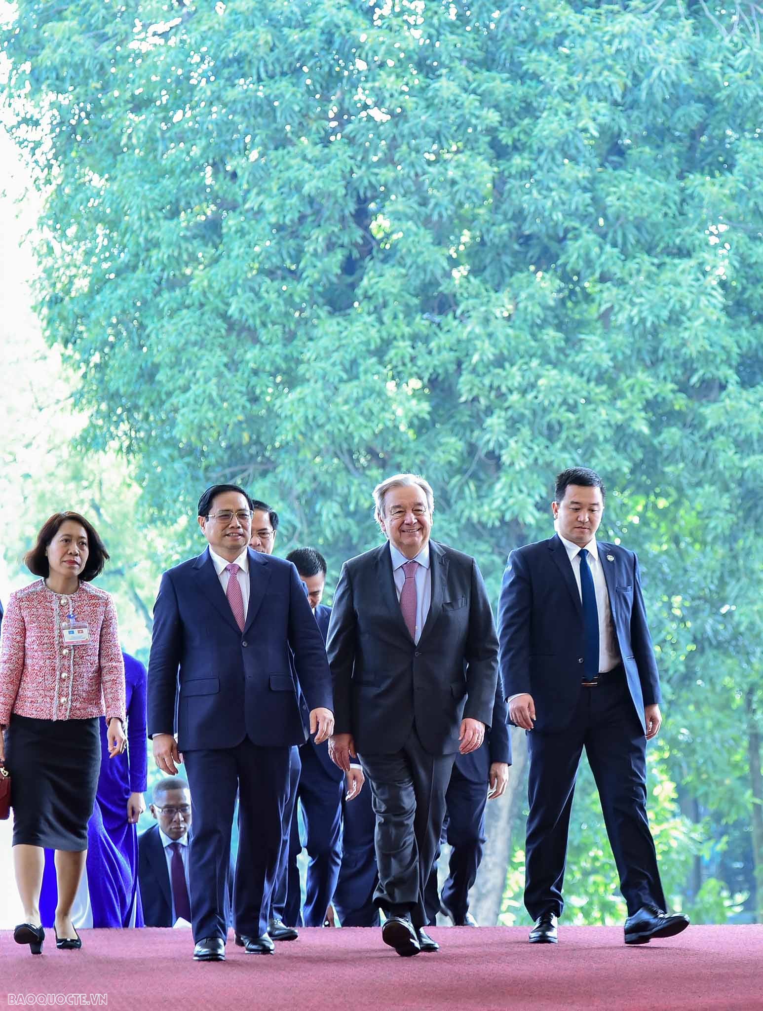 Thủ tướng Chính phủ Phạm Minh Chính tiếp Tổng thư ký Liên hợp quốc António Guterres