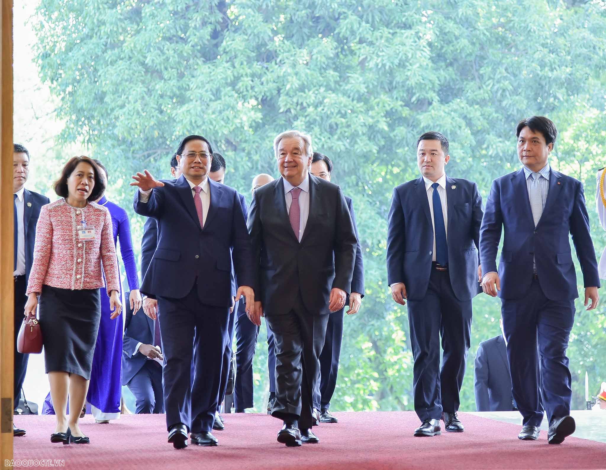 Thủ tướng Chính phủ Phạm Minh Chính tiếp Tổng thư ký Liên hợp quốc António Guterres