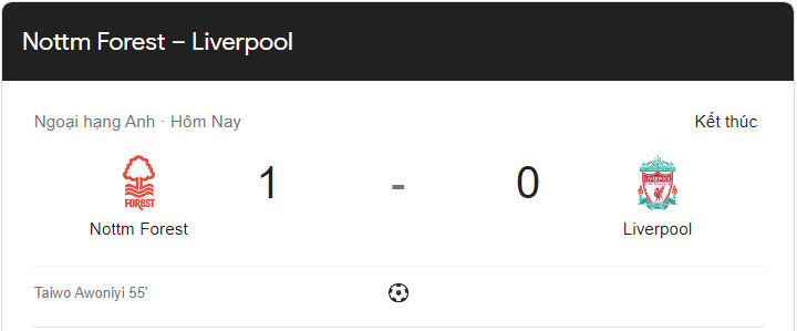 Link xem trực tiếp Liverpool vs Nottingham Forest (18h30 ngày 22/10) vòng 13 Ngoại hạng Anh