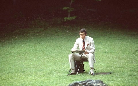 Bức tranh Vua Charles vẽ lâu đài Balmoral được đấu giá tăng gấp 10 lần