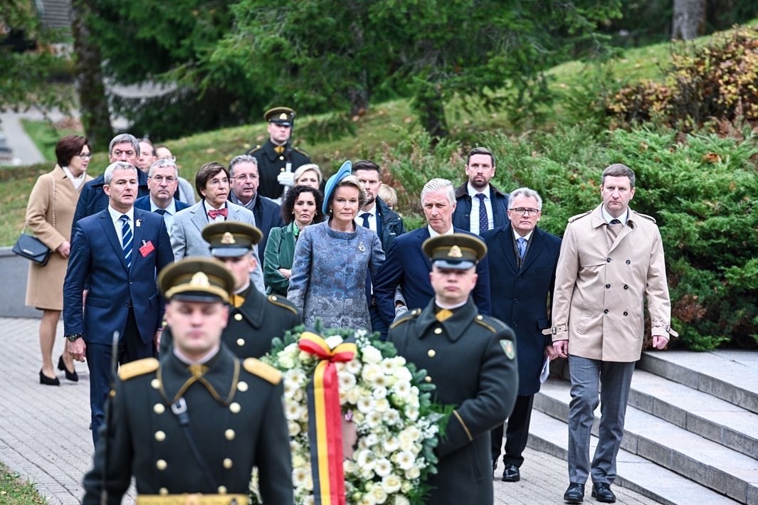 Hình ảnh của Nhà vua Bỉ Philippe và Hoàng hậu Mathilde tại Lithuania