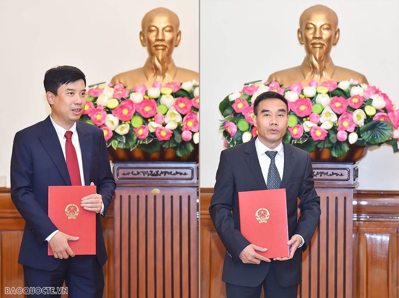 Trong phát biểu của mình, các cán bộ nhận quyết định bày tỏ vinh dự khi được Ban Cán sự Đảng Bộ, Bộ trưởng tin tưởng phân công nhiệm vụ mới; khẳng định sẽ nỗ lực hết sức mình để hoàn thành tốt công việc được giao, xứng đáng với sự tin cậy của Bộ trưởng và tập thể Lãnh đạo Bộ.