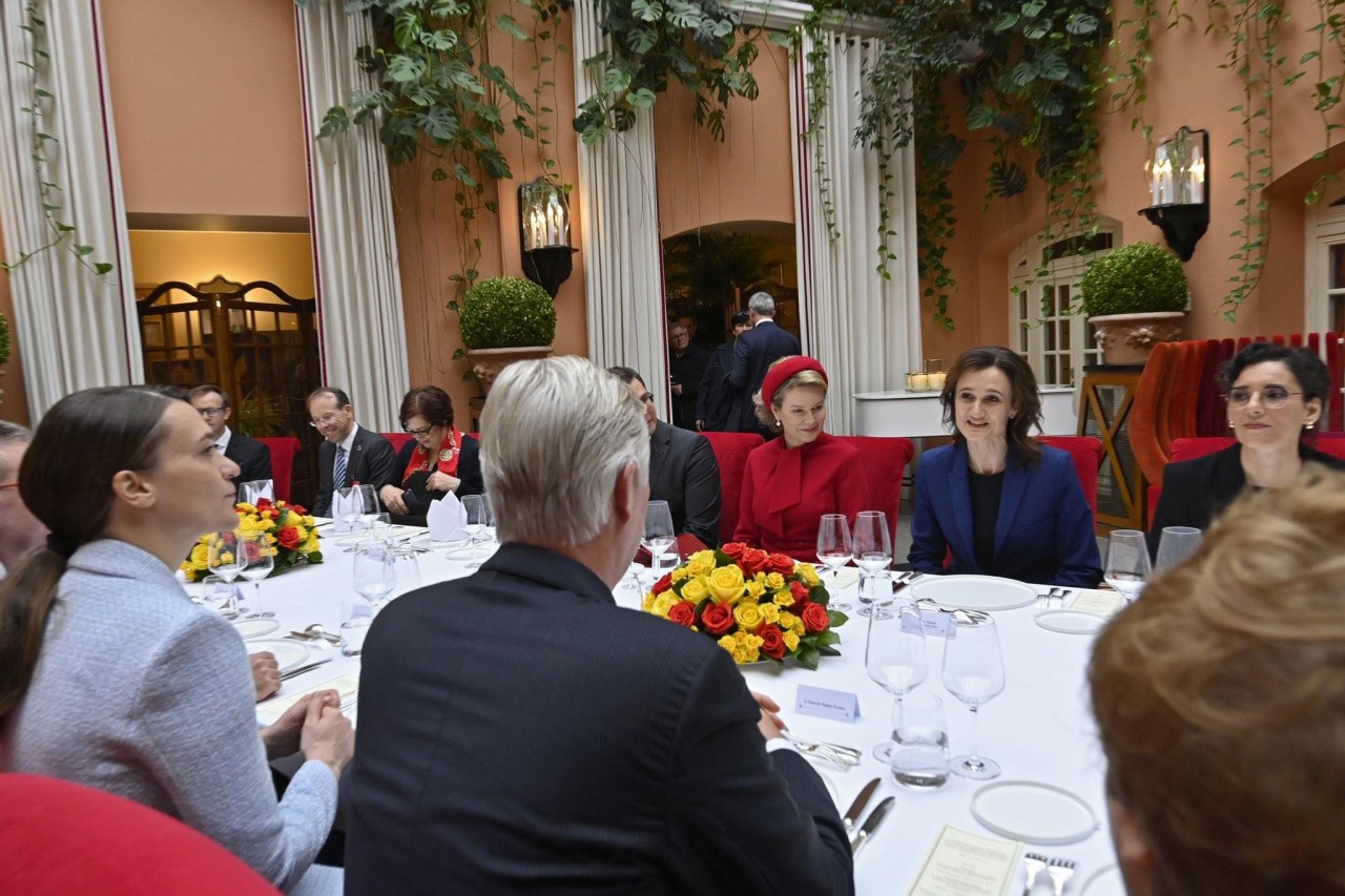 Hình ảnh của Nhà vua Bỉ Philippe và Hoàng hậu Mathilde tại Lithuania