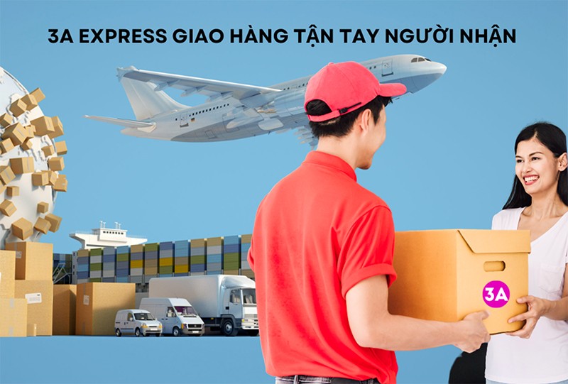 3A Express giao hàng tận tay người nhận tại Canada.
