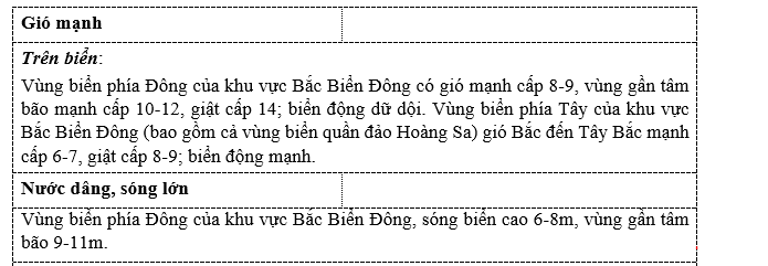 Cập nhật diễn biến báo số 7: