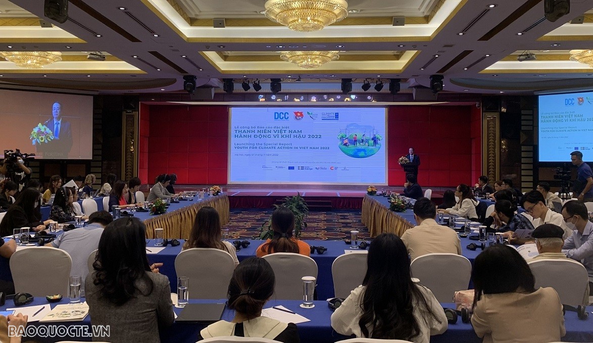Lễ công bố Báo cáo đặc biệt 'Thanh niên Việt Nam hành động vì khí hậu năm 2022' Lễ công bố Báo cáo đặc biệt 'Thanh niên Việt Nam hành động vì khí hậu năm 2022'