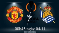 Link xem trực tiếp MU vs Real Sociedad (0h45 ngày 4/11) lượt cuối vòng bảng Cúp C2 châu Âu
