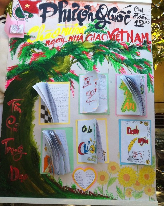 Những mẫu báo tường Ngày 20/11 tri ân thầy cô