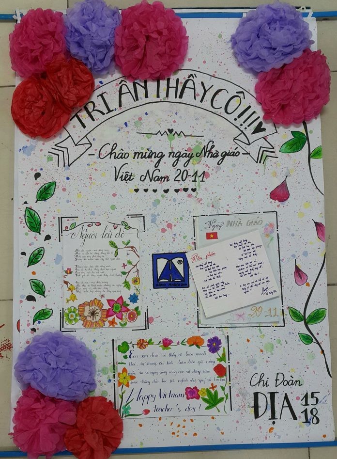 Những mẫu báo tường Ngày 20/11 tri ân thầy cô