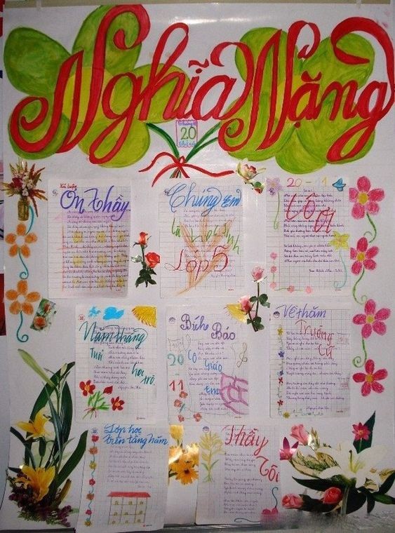 Những mẫu báo tường Ngày 20/11 tri ân thầy cô