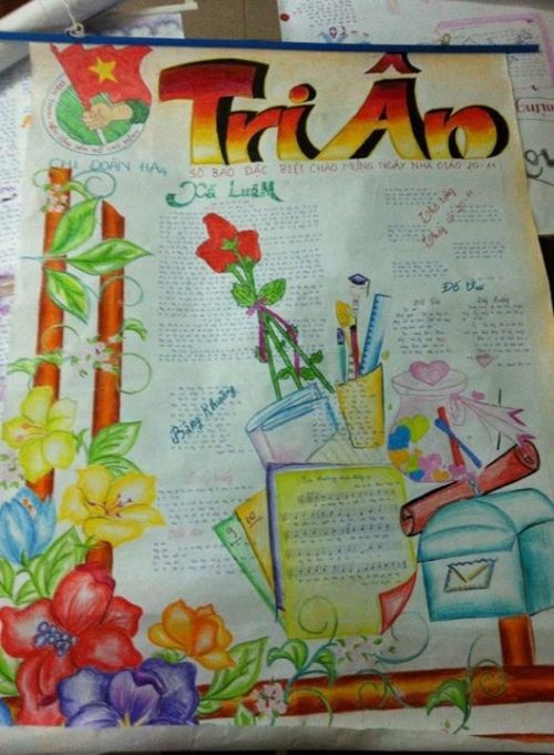 Những mẫu báo tường Ngày 20/11 tri ân thầy cô