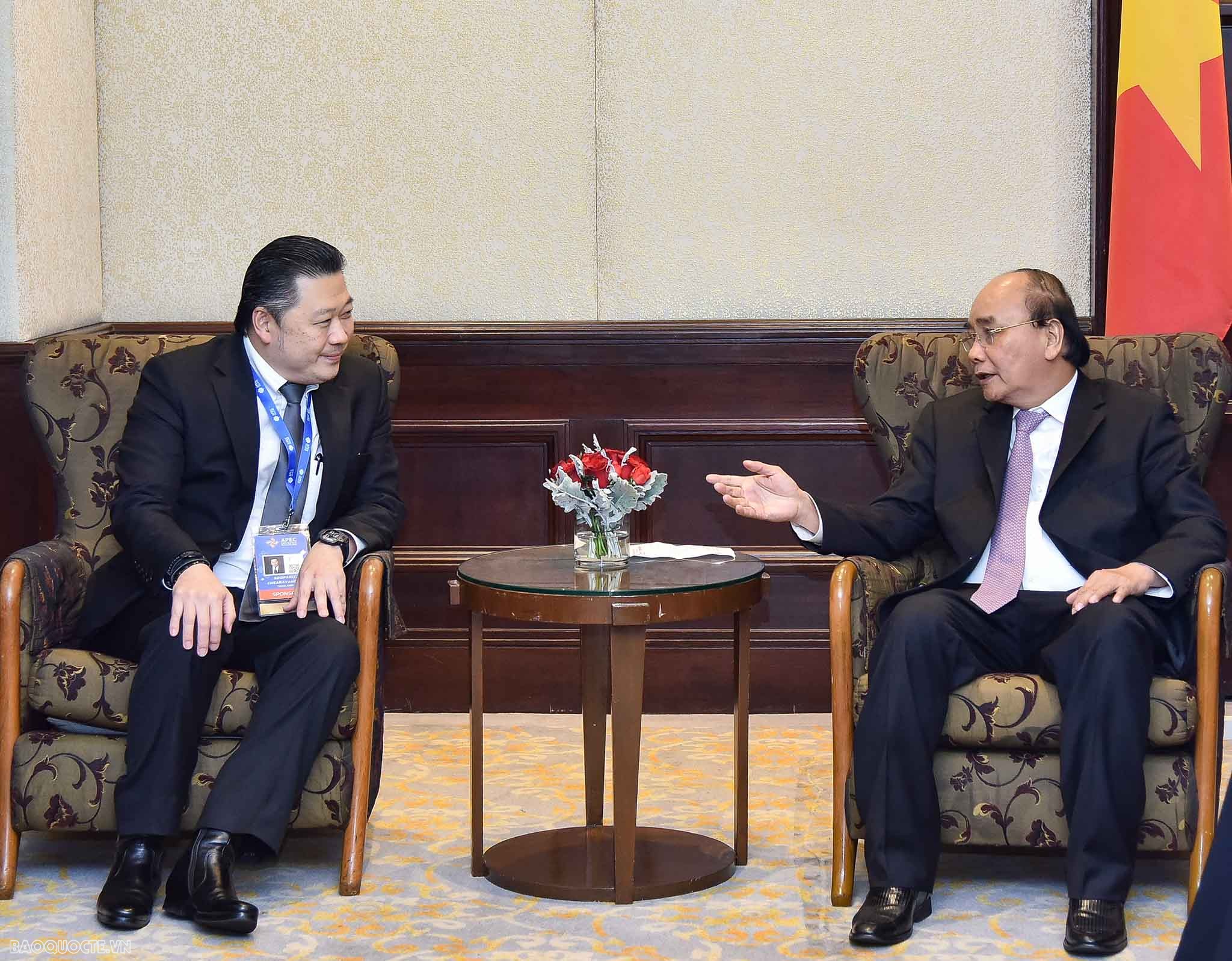 Tiếp chủ tịch tập đoàn CP Dhanim Chearnont Tiếp chủ tịch tập đoàn CP Dhanim Chearnont