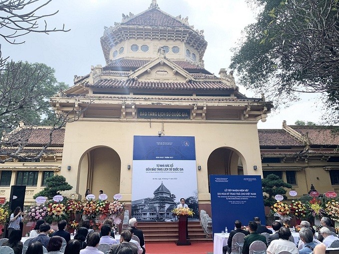 Bộ hiện vật quý được Hoa Kỳ chính thức bàn giao cho Bảo tàng Lịch sử quốc gia