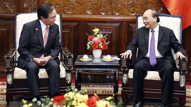 Chủ tịch nước Nguyễn Xuân Phúc tiếp Thống đốc tỉnh Kanagawa, Nhật Bản Chủ tịch nước Nguyễn Xuân Phúc tiếp Thống đốc tỉnh Kanagawa, Nhật Bản