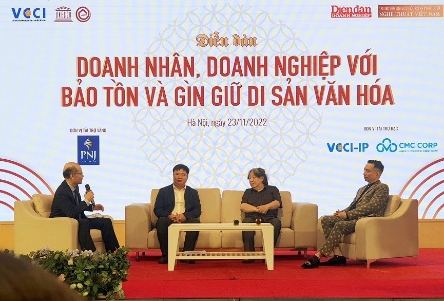 Điểm nhấn Diễn đàn doanh nhân, doanh nghiệp với việc bảo tồn và gìn giữ di sản văn hóa