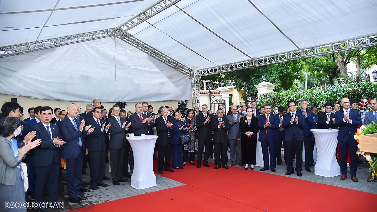 Toàn cảnh Lễ khai trương Văn phòng đại diện của Toà trọng tài thường trực (PCA) tại Hà Nội qua ảnh