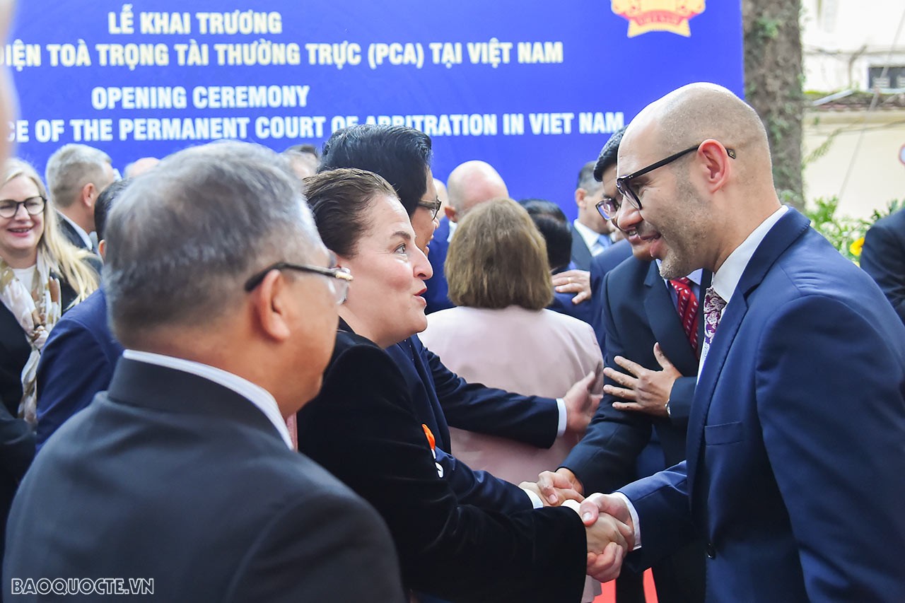Toàn cảnh Lễ khai trương Văn phòng đại diện của Toà trọng tài thường trực (PCA) tại Hà Nội qua ảnh