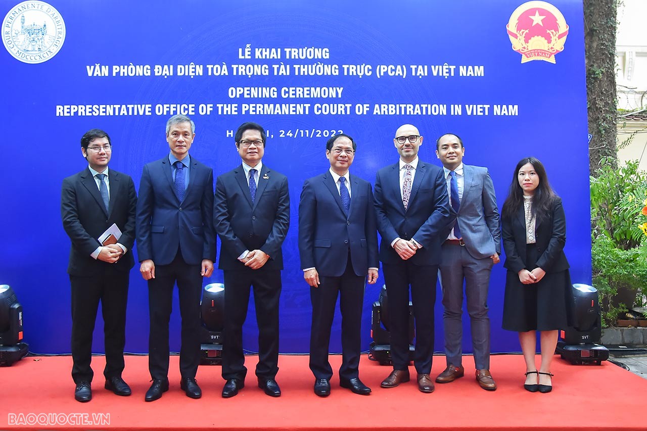 Toàn cảnh Lễ khai trương Văn phòng đại diện của Toà trọng tài thường trực (PCA) tại Hà Nội qua ảnh