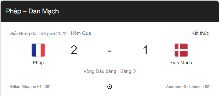 Link xem trực tiếp Pháp vs Đan Mạch (23h00 ngày 26/11) bảng D World Cup 2022 - trực tiếp VTV2