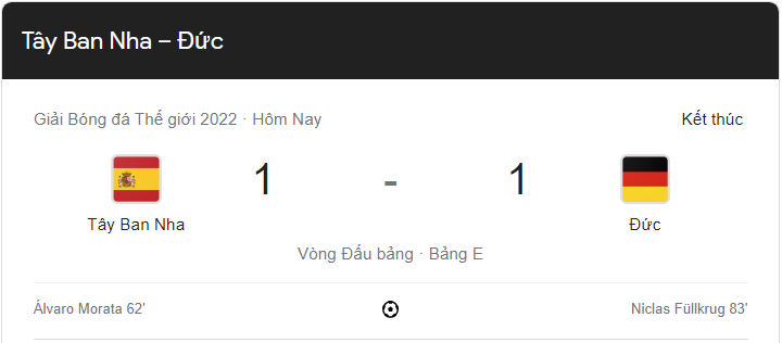 Link xem trực tiếp Tây Ban Nha vs Đức (02h00 ngày 28/11) bảng E World Cup 2022 - trực tiếp VTV3