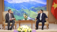 Thủ tướng Phạm Minh Chính tiếp Đại sứ Đan Mạch tại Việt Nam Nicolai Prytz