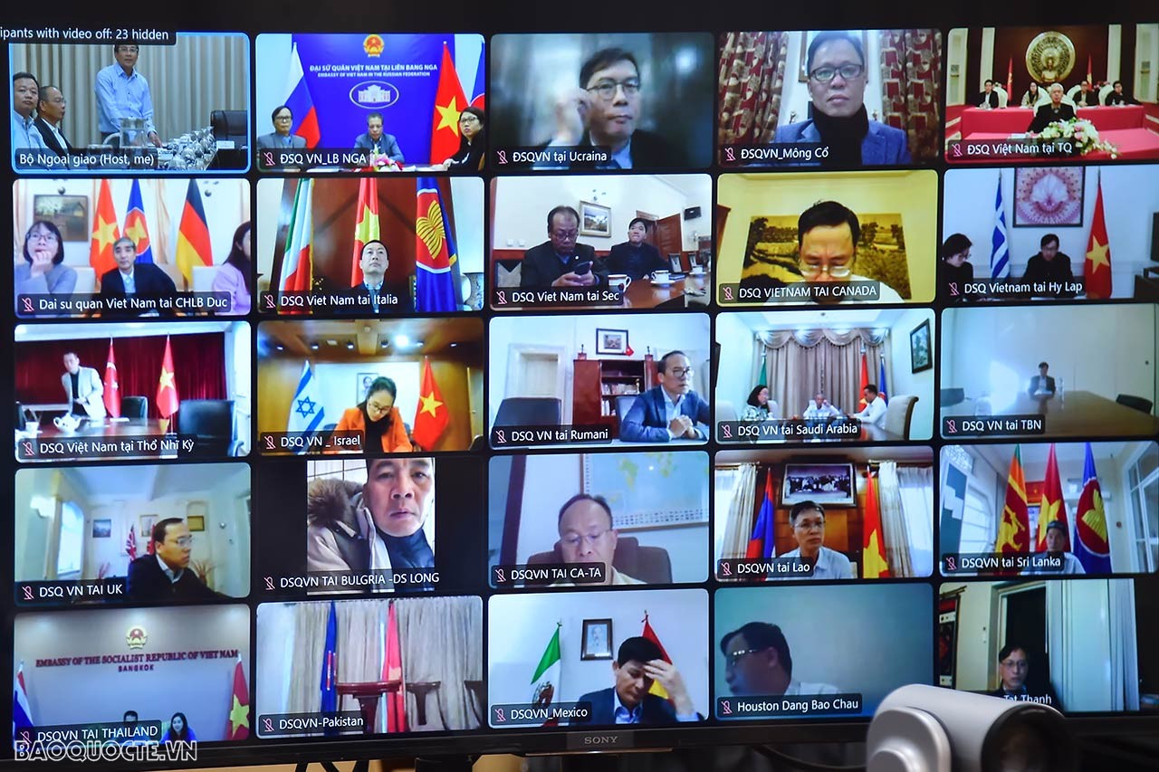 Hội nghị giao ban về đẩy mạnh triển khai công tác ngoại giao kinh tế phục vụ phát triển với các Cơ quan đại diện Việt Nam ở nước ngoài. 