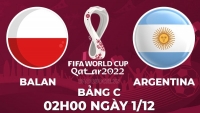 Link xem trực tiếp Ba Lan vs Argentina (02h00 ngày 1/12) bảng C World Cup 2022 - trực tiếp VTV3