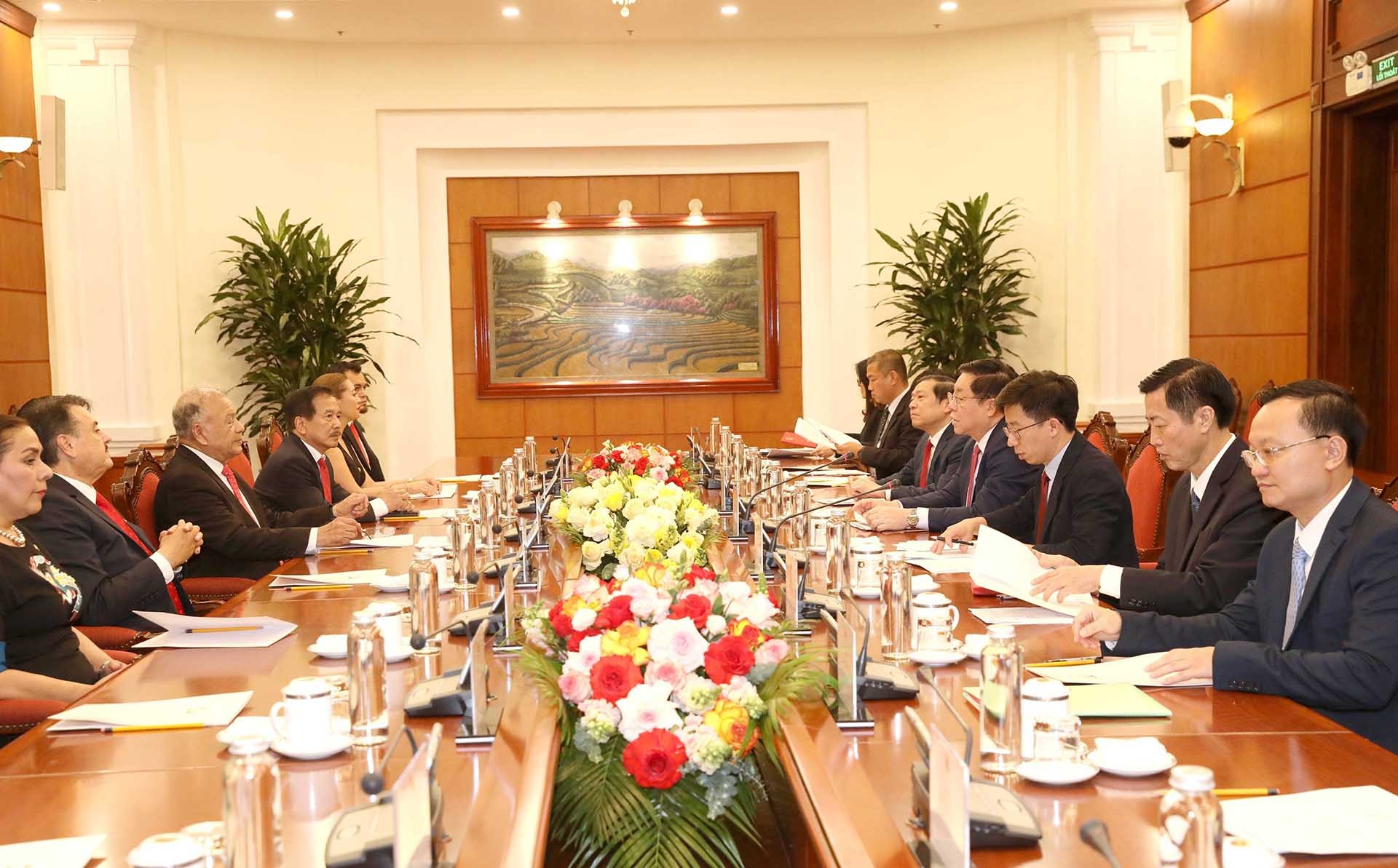 Quang cảnh hội đàm. Ảnh: Phương Hoa - TTXVN