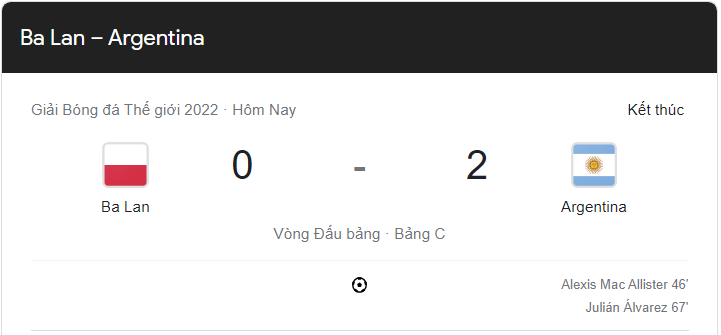 Link xem trực tiếp Ba Lan vs Argentina (02h00 ngày 1/12) bảng C World Cup 2022 - trực tiếp VTV3
