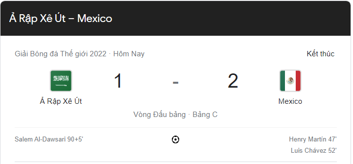 Link xem trực tiếp Saudi Arabia vs Mexico (02h00 ngày 1/12) bảng C World Cup 2022 - trực tiếp VTV2