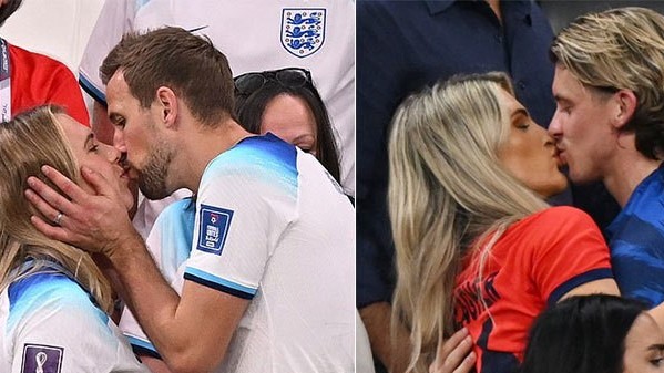 World Cup 2022: Hội bạn gái, vợ cầu thủ đội tuyển Anh trên khán đài cổ vũ Tam sư thi đấu