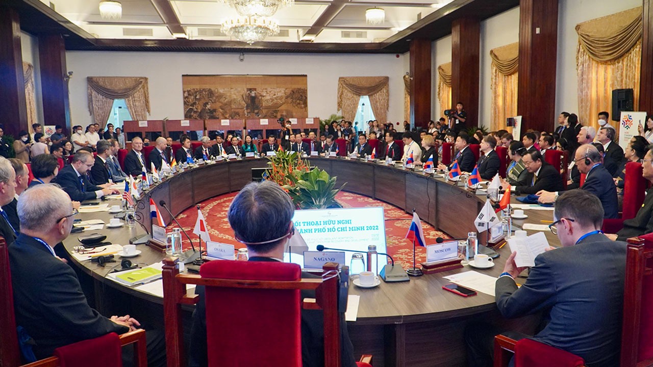 Đối thoại hữu nghị TP Hồ Chí Minh năm 2022: Giai đoạn phát triển mới của đối ngoại Thành phố Đối thoại hữu nghị TP Hồ Chí Minh năm 2022: Giai đoạn phát triển mới của đối ngoại Thành phố