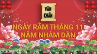 Văn khấn rằm tháng 11 Âm lịch năm Nhâm Dần, bài cúng rằm tháng 11 gia tiên và thổ công chuẩn nhất