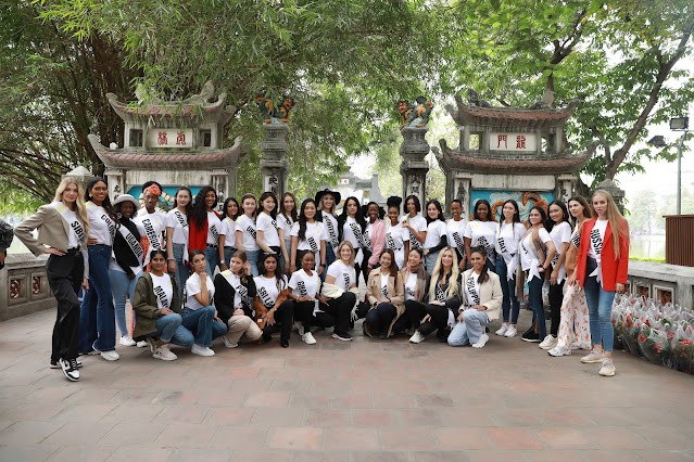 Thí sinh Hoa hậu Du lịch thế giới 2022 khám phá Hà Nội Thí sinh Hoa hậu Du lịch thế giới 2022 khám phá Hà Nội