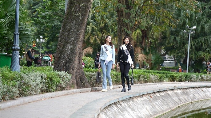 Thí sinh Hoa hậu Du lịch thế giới 2022 khám phá Hà Nội Thí sinh Hoa hậu Du lịch thế giới 2022 khám phá Hà Nội