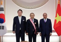 HLV Park Hang-seo trở lại Việt Nam sau khi nhận Huân chương Heungin vì sự nghiệp ngoại giao Hàn Quốc