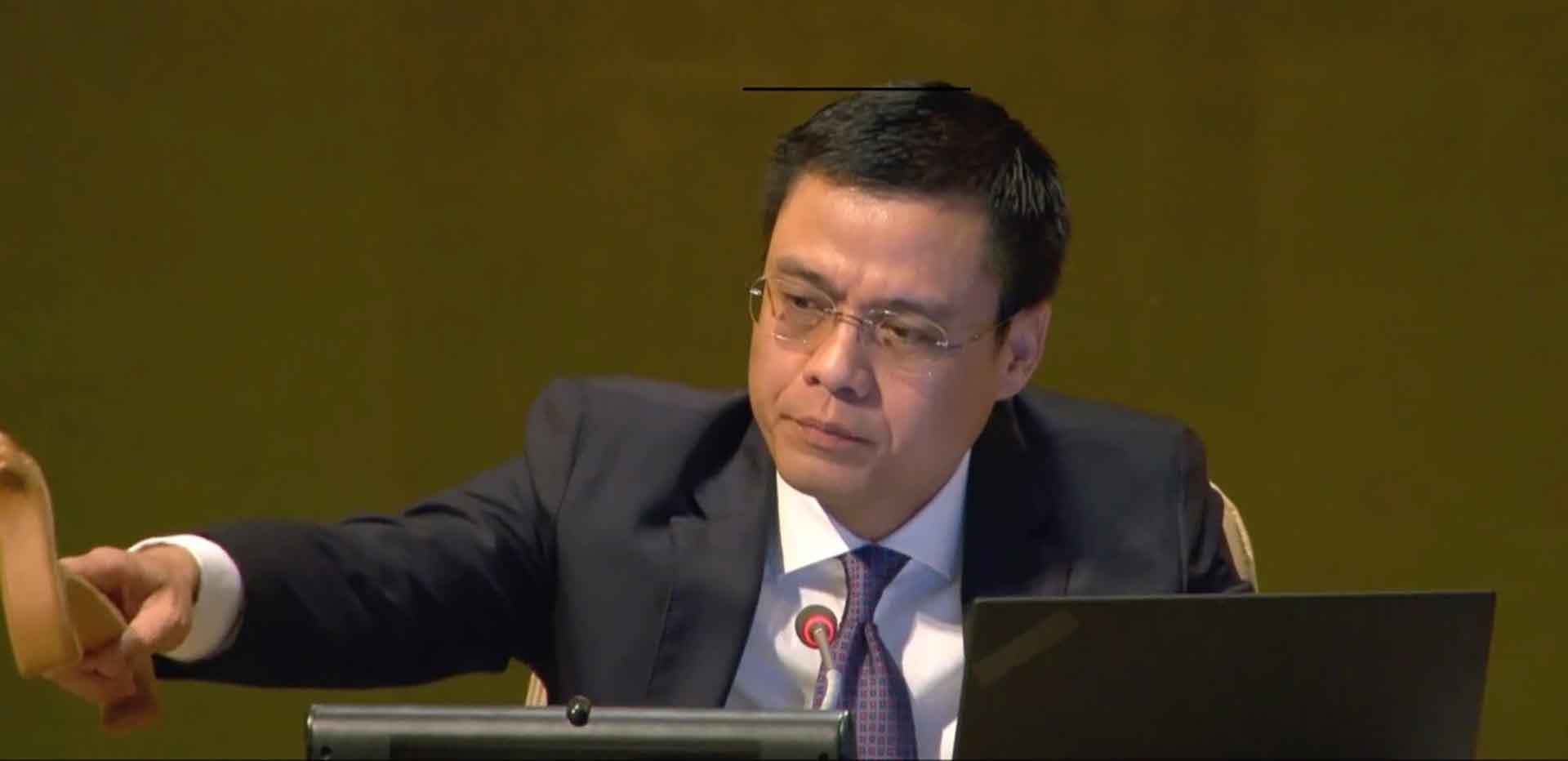 Đại sứ, Trưởng Phái đoàn Việt Nam Đặng Hoàng Giang đã tham gia chủ trì phiên họp. 