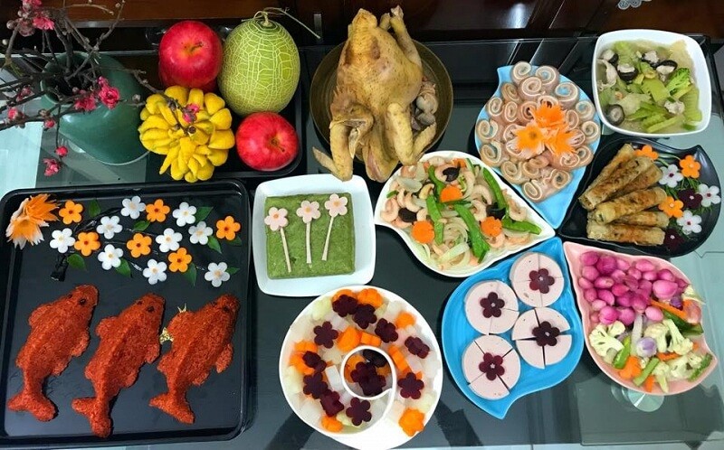 Mâm cỗ cúng ông Công ông Táo đầy đủ, chi tiết nhất 2023