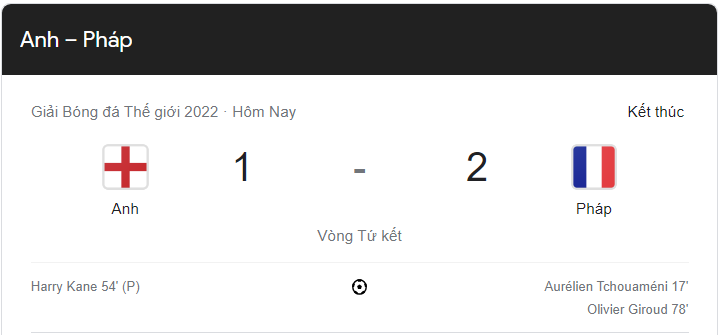 Link xem trực tiếp Anh vs Pháp (02h00 ngày 11/12) tứ kết World Cup 2022 - trực tiếp VTV3