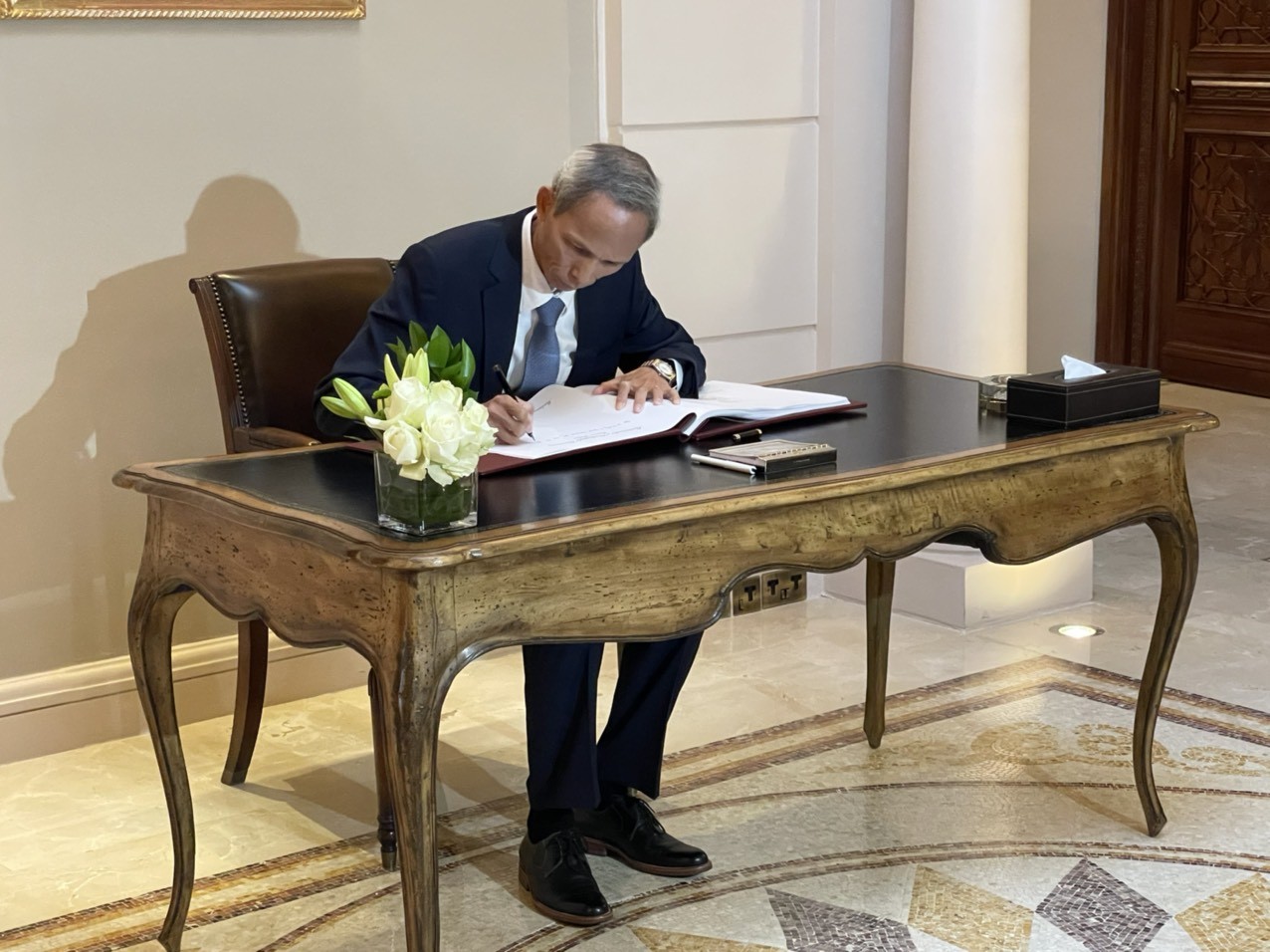 Đại sứ Đặng Xuân Dũng trình Thư ủy nhiệm lên Quốc vương Jordan