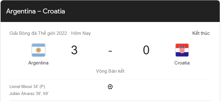 Link xem trực tiếp Argentina vs Croatia (02h00 ngày 14/12) bán kết World Cup 2022 - trực tiếp VTV3