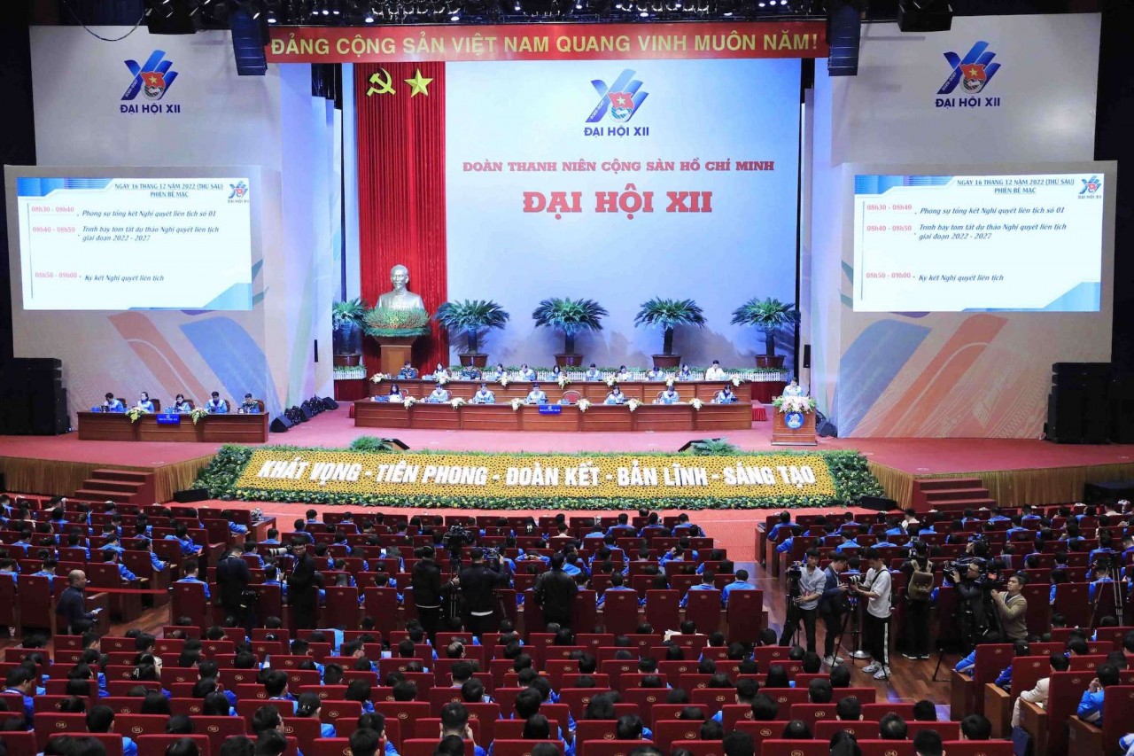 Quang cảnh phiên khai mạc Đại hội.