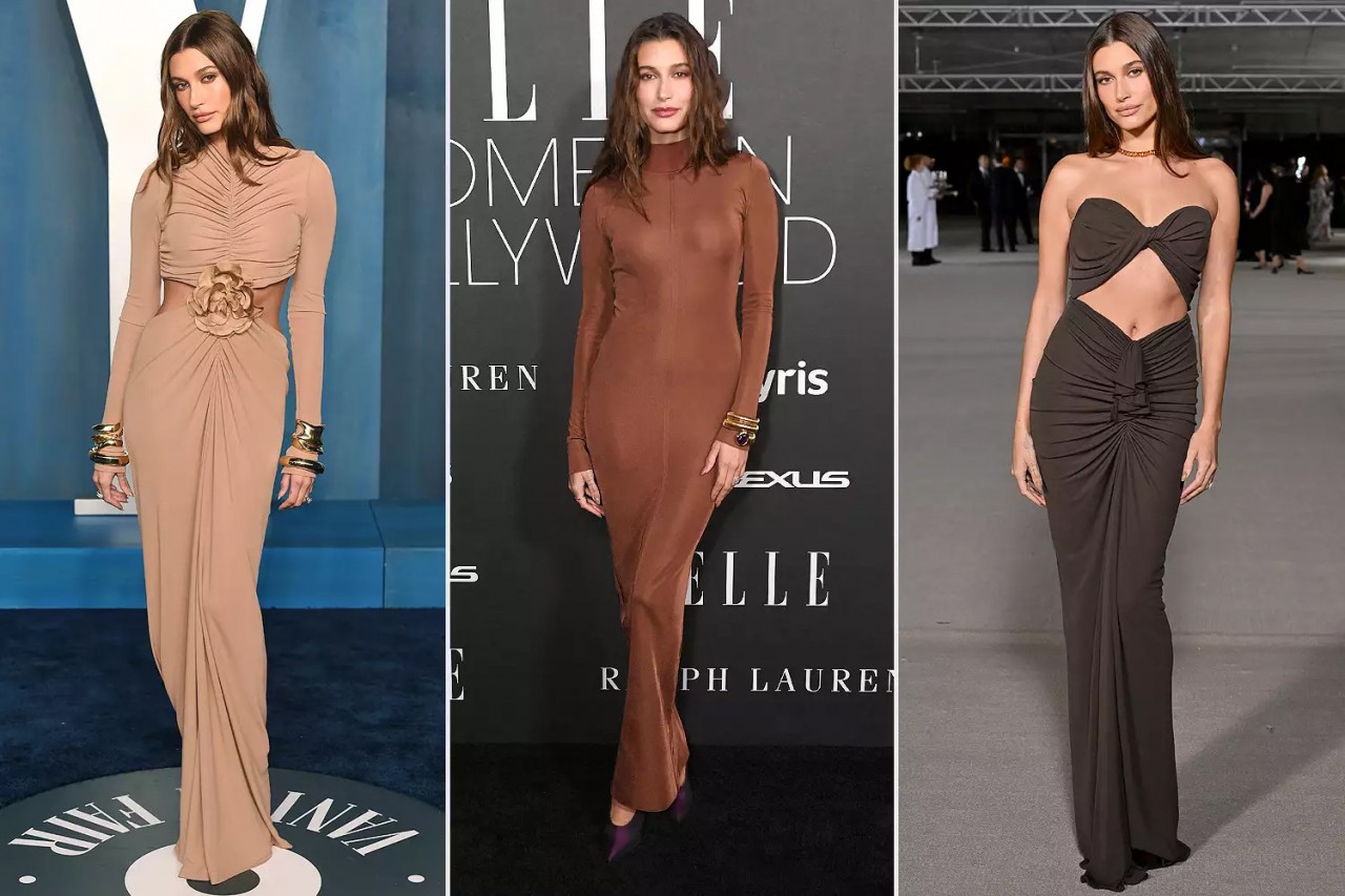  Hailey Bieber chuộng trang phục đơn giản, hầu hết là đơn sắc với những tông màu nhã nhặn và đường cắt đơn giản, không cầu kỳ nhưng tôn vóc dáng tuyệt đối. Cô được coi là người dẫn đầu xu hướng thời trang tối giản.  